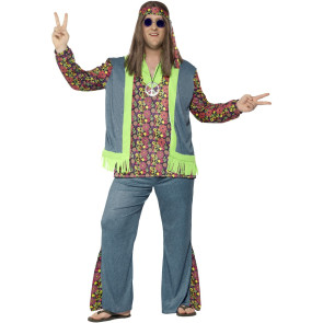 Übergröße Hippie Kostüm in XXL