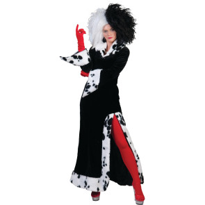 Wie bei Dalmatiner Film Lady Kostüm Cruela