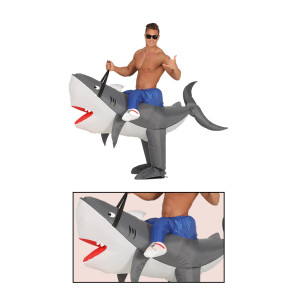 Hai Kostüm aufblasbar Huckeback