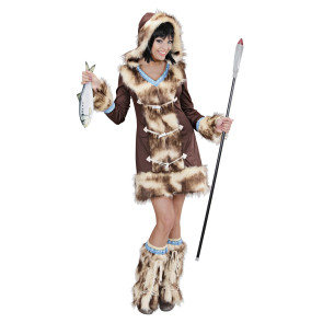 Inuit Eskimot Frau hochwertiges Karnevalskostüm