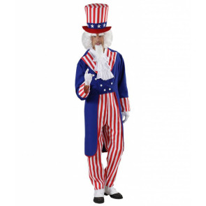 Uncle Sam Kostüm Amerikas Sternenbanner