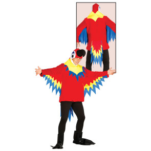 Papagei Kostüm Erwachsene 3-teilig