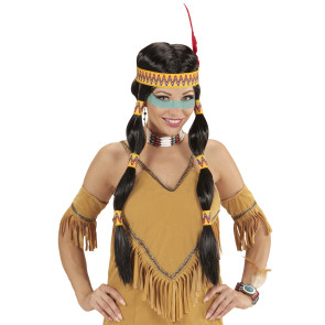 Squaw Indianer Perücke Dame