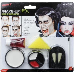 Vampir Make-up Set zum schminken mit Zähnen